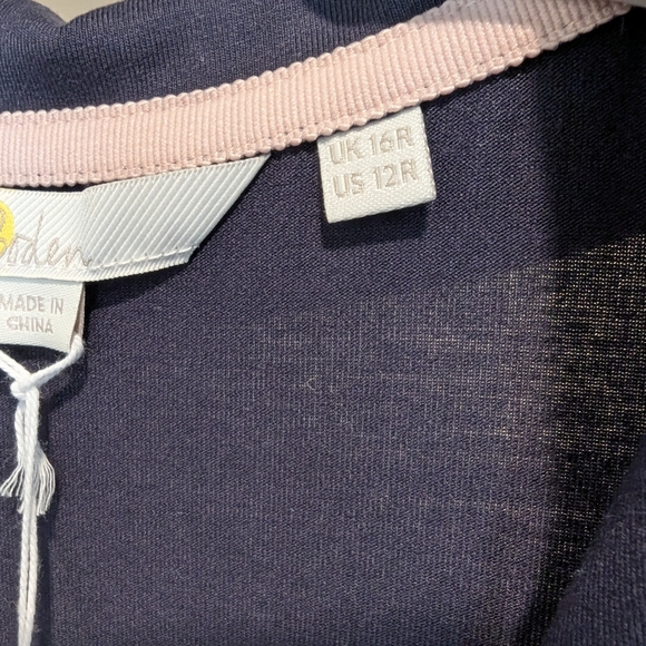 Brand new Lavinia collared jersey dress in navy blue from Boden, size 12 - Picture 7 of 8